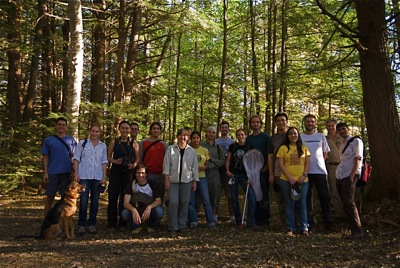 Pierce Lab et al. at Harvard Forest, 25-26 September 2010 (Photo: Chris Baker)