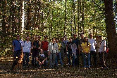 Pierce Lab et al. at Harvard Forest, 25-26 September 2010 (Photo: Chris Baker)